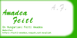 amadea feitl business card